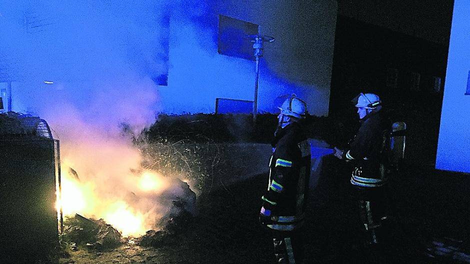  Auch einen kleinen Brand gab es für die Wehrmänner am Samstag zu löschen. 