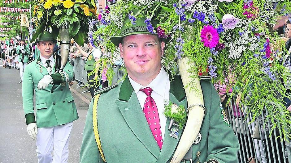 Ein stolzer Büdericher Schütze.