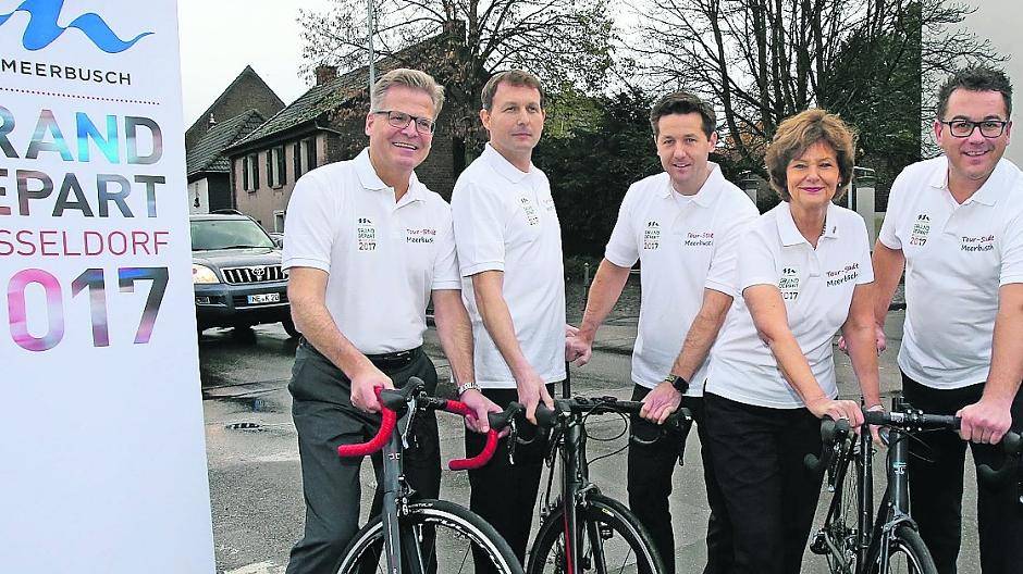 Das Meerbuscher Unternehmen Bucher Reisen, die Spectair Group, die Lindner Unternehmensgruppe und Voestalpine Edelstahl Deutschland GmbH sind die Hauptsponsoren der Tour de France in Meerbusch.