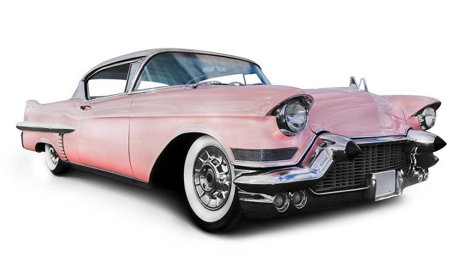 Ein 50er Jahre-Cadillac- mit Heckflosse natürlich. F