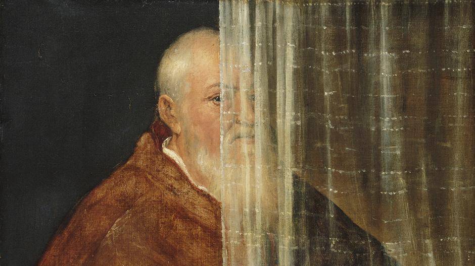 „Hinter den Vorhang“