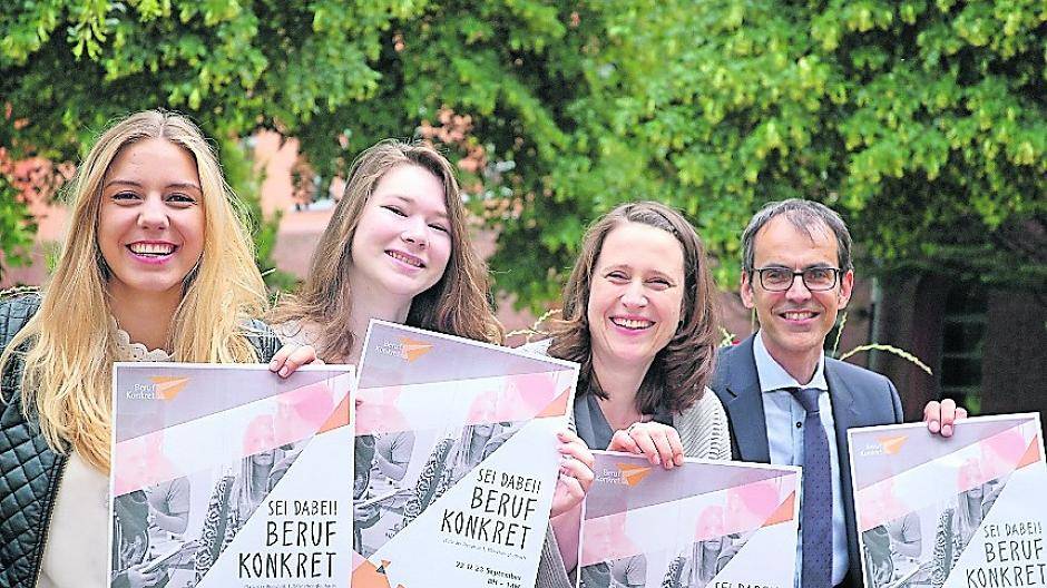  Sei dabei bei „Beruf konkret“: Diana Krappen, Deborah Engbrocks, Anja Heyes und Wolfgang Draeger (v.l.). 