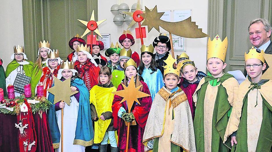 Empfang für Sternsinger im Schloss