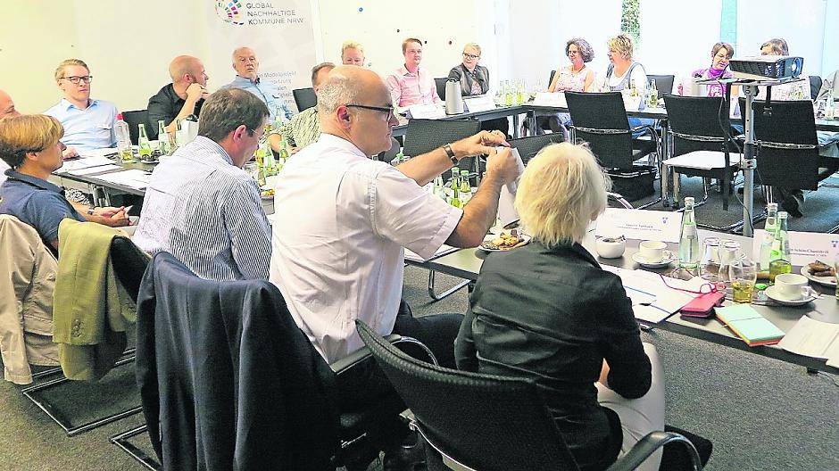 Die Steuerungsgruppe im Rahmen des Projekts „Global Nachhaltige Kommune in NRW“ tagte jetzt im Technischen Rathaus der Stadt Willich.