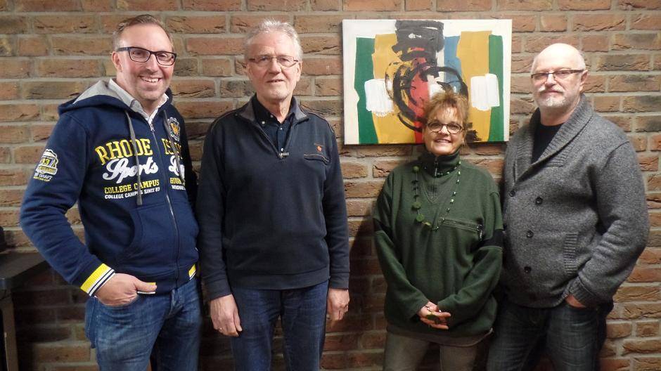  Zum ehrenamtlichen Organisationskomitee der Tage der Kunst gehören (v.l.) Björn Kesting, Ferdi Leewe, Christa Bongartz und Bernd Meyer Es fehlen Michael Heunen und Uwe Freitag). 