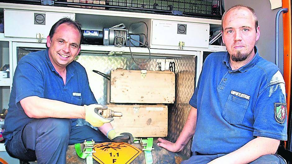  Erfolgreiche Entschärfer: Dirk Putzer (links) und Markus Schmitz. 