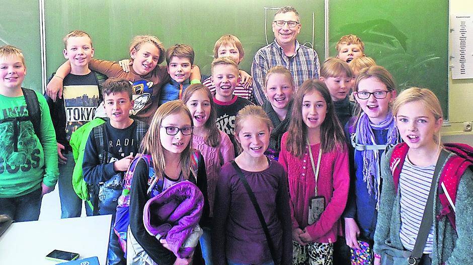 Schriftsteller Stephan Hähnel begeisterte die Klasse.