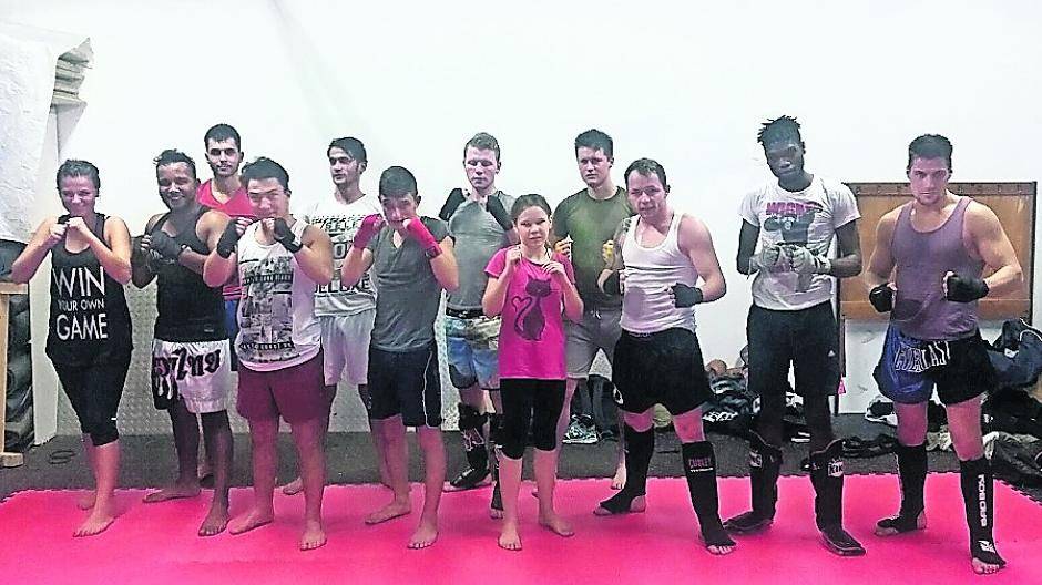  Das Muay-Thai-Team aus dem Studio Gym Pur in Breyell. 