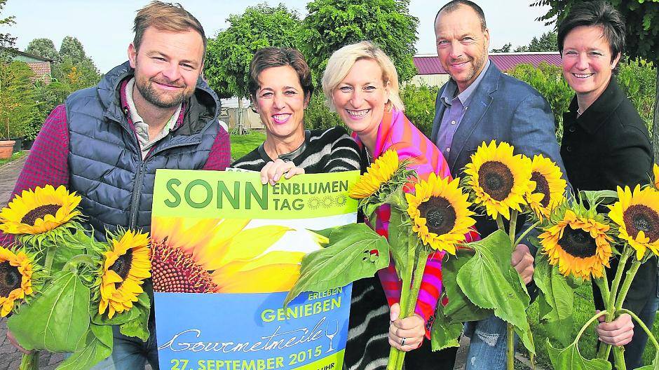 Auch in diesem Jahr haben die Organisatoren des Sonnenblumen-Sonntags für die vielen Besucher, die über die Dorfstraße ziehen werden, sich einiges einfallen lassen.