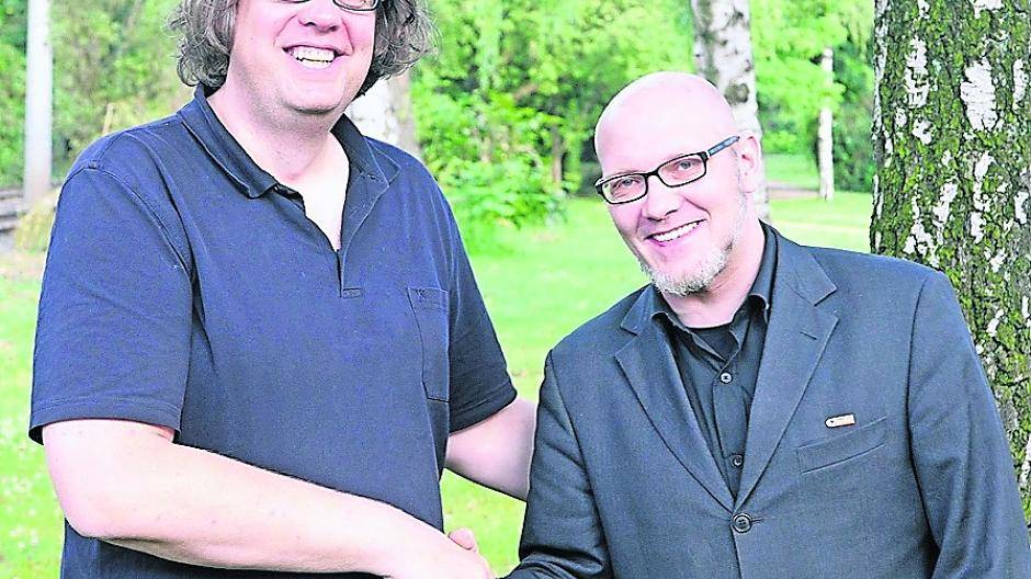  Michael Eckert (Linke) und Marc Janssen (Piraten) wollen Internet für alle — und haben schon eine kostengünstige Lösung parat. 