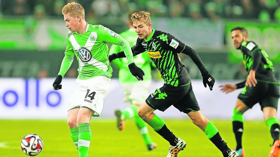 Hinter Kevin de Bruyne steht beim VfL Wolfsburg heute ein großes Fragezeichen. Sicher kein Nachteil für die Borussia.