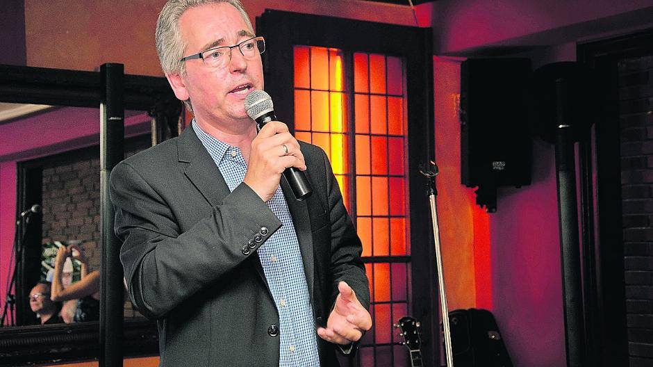  Landratskandidat Hans Christian Markert sprach vor rund 70 Meerbuschern im „Dörper“. 