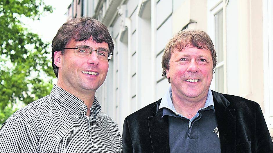 Dr. Marcus Optendrenk und Uwe Schummer (v.l.) beziehen Stellung zu aktuellen kreispolitischen Themen.
