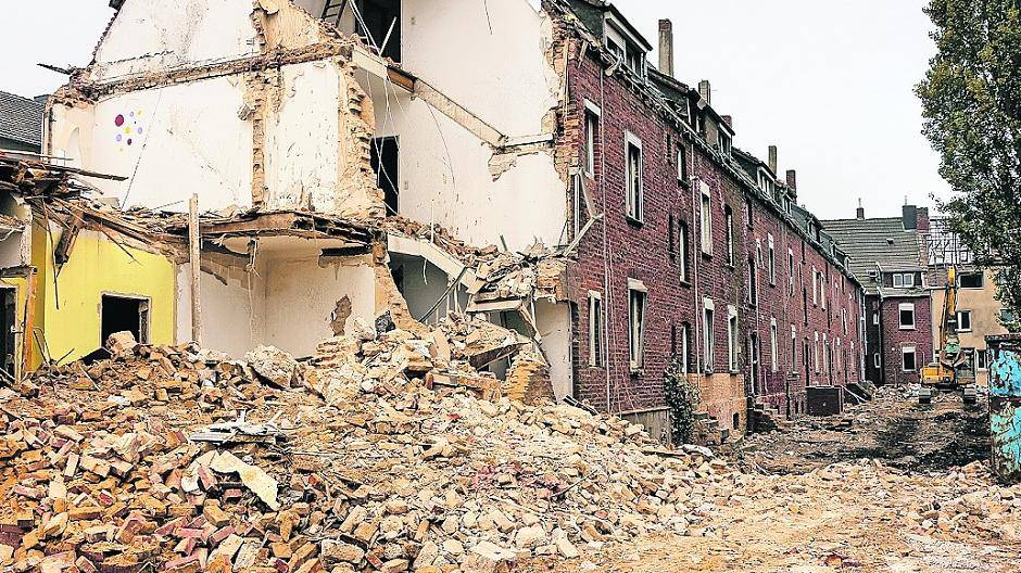 Der Abriss an der Oststraße hat begonnen. 