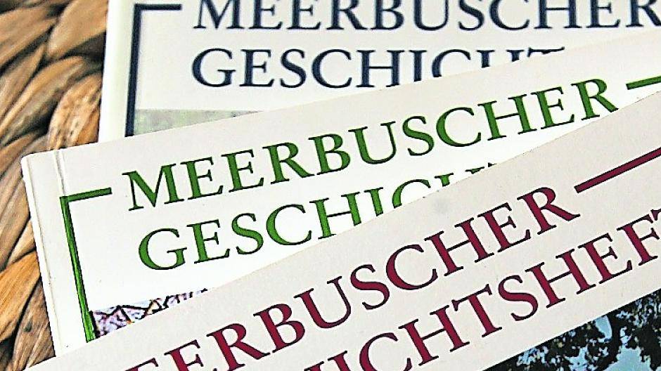  Wenn die Beiträge gut sind, können sie auch in den Meerbuscher Geschichtsheften abgedruckt werden. Schüler und junge Meerbuscher sind eingeladen. 