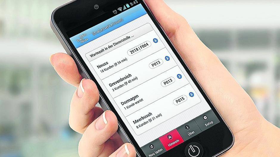  Anmeldung per App: Das Straßenverkehrsamt des Rhein-Kreises Neuss registriert großes Interesse an der elektronischen Terminvereinbarung. 