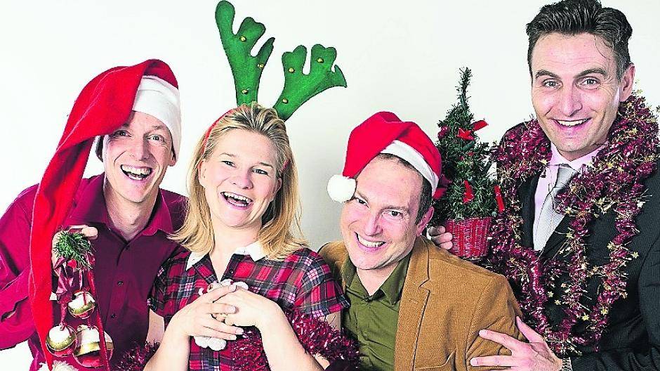  Merry Christmaus mit dem Springmaus-Impro-Theater.  