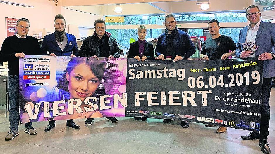  Organisatoren und Sponsoren von „Viersen feiert“ gaben sich jetzt im Autohaus Dresen ein Stelldichein, um die Details zur nächsten Auflage der Partyreihe vorzustellen. 