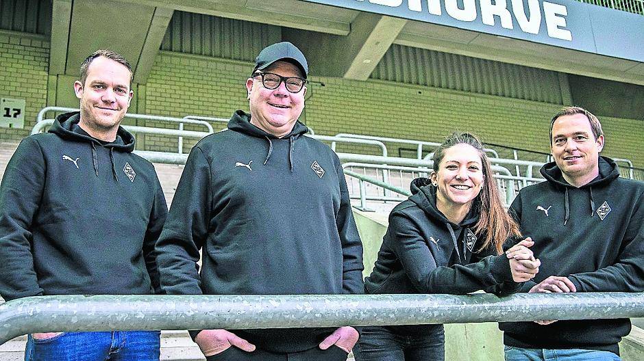 Borussias hauptamtliche Fanbeauftragte (v.l.) Mario Edler,