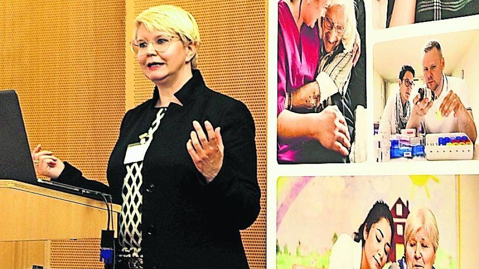  Andrea Lameck von der Initiative „Karrierewelt Pflege“.  