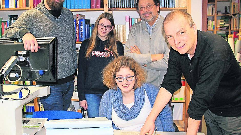 Spaß bei der Arbeit ist ausdrücklich erlaubt: (von links) Manfred Lenden, Melanie Graf, Ann-Cathrin Delissen, Harald Goldkamp und Michael Regenbrecht.