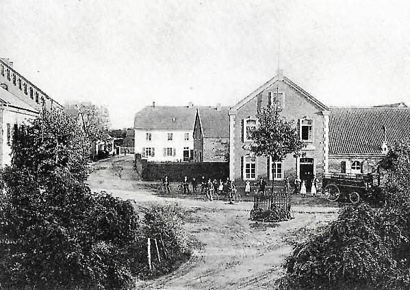  Die "Friedenseiche" in Alt-Oestrum um 1890. 