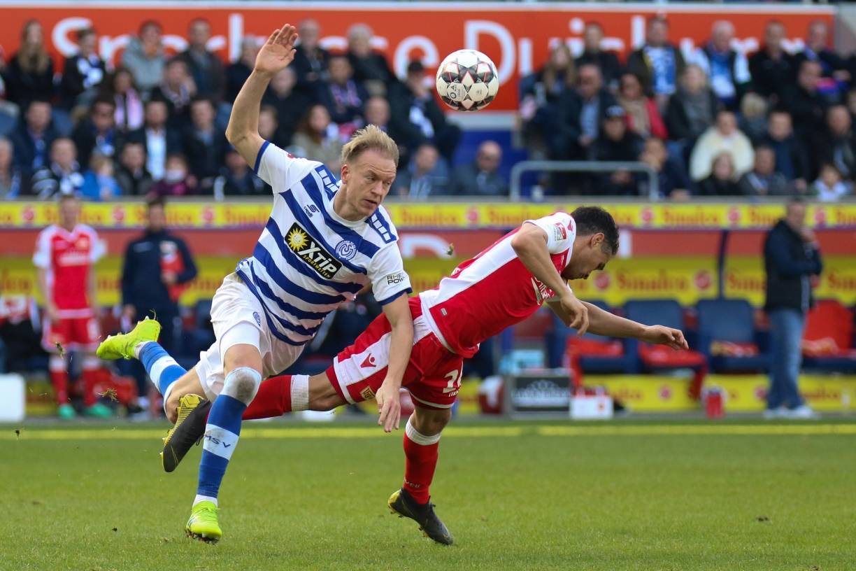 Havard Nielsen war gegen Union Berlin der beste Duisburger auf dem Platz.