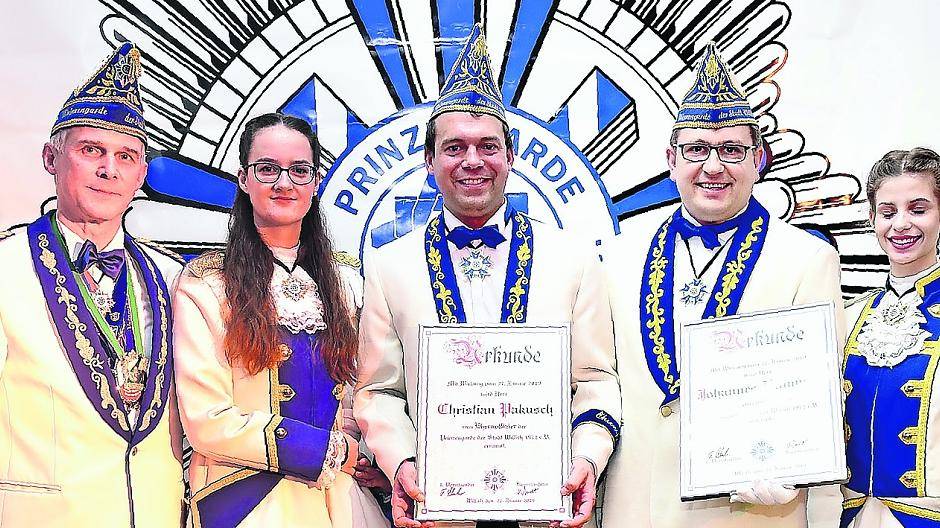 Prinzengarde hat neue Ehrenoffiziere