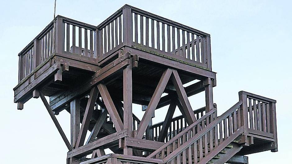  Der Aussichtsturm im Elmpter Schwalmbruch ist vorerst gesperrt.  