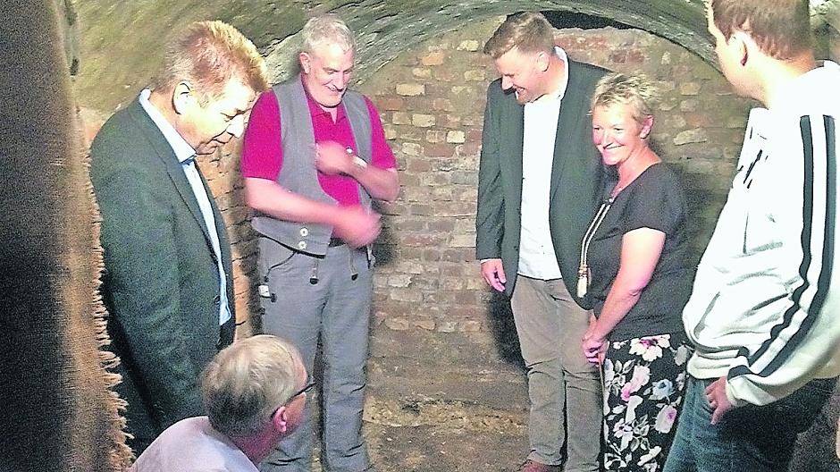  Die Arbeiten an dem vom Einsturz bedrohten Kasematten haben begonnen.  