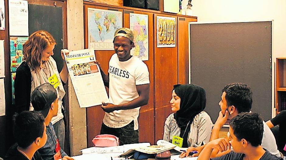 Bei „FIT in Deutsch“ lernten die Jugendlichen unter anderem anhand von Spielen die deutsche Sprache.