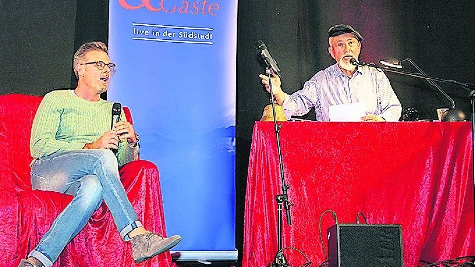 Frank Bühler (Mitte) und Uwe Peters beim letzten Südstadttalk mit Bürgermeisterin Sabine Anemüller.