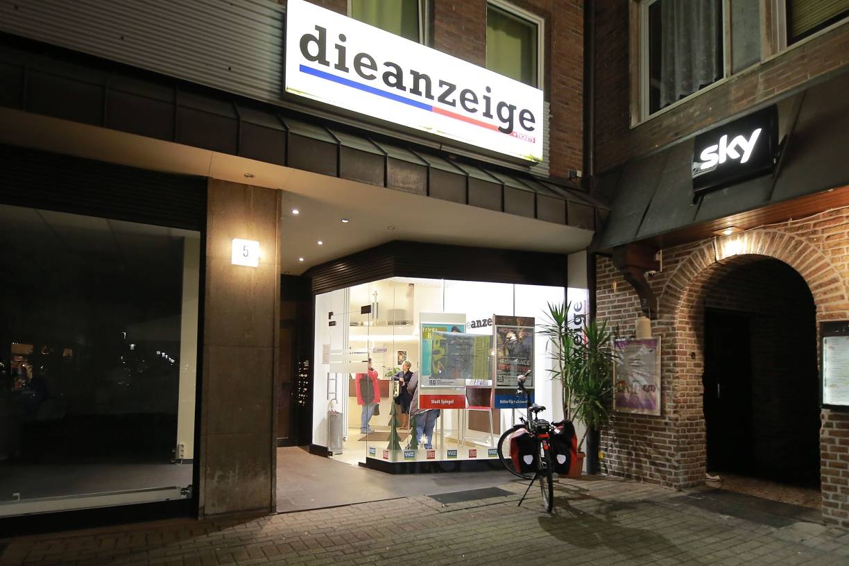 Unsere Geschäftsstelle „die Anzeige“ auf der Marktstraße 5 in Rheydt finden Sie seit dem 24. Dezember am Berliner Platz 11 in Mönchengladbach.