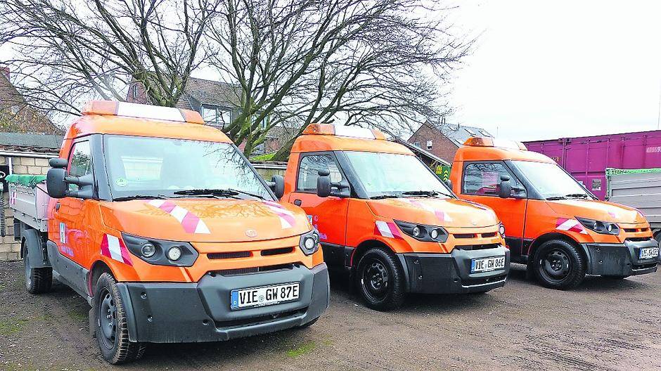  Die Fahrzeuge vom Typ „StreetScooter“ wurden für den städtischen Bauhof angeschafft und sind seit einigen Wochen im Einsatz. 