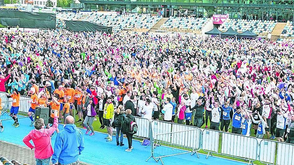 Wimmelbild im Sparkassen Park: Für die nächste Auflage von „Run &amp; Fun“ Mitte September rechnen die Organisatoren mit 5 000 Teilnehmern.
