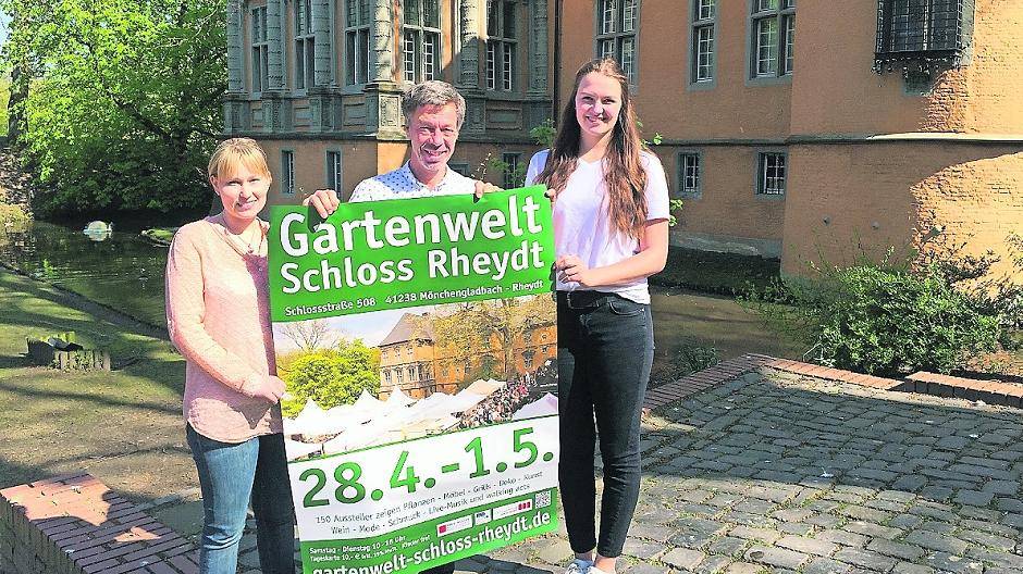  Mareike Sabel, Leiterin Marketing, Veranstalter Reno Müller, und die Auszubildende Annalena Snellen (v.l.) stellten am Mittwoch das Programm der zehnten Gartenwelt vor. 