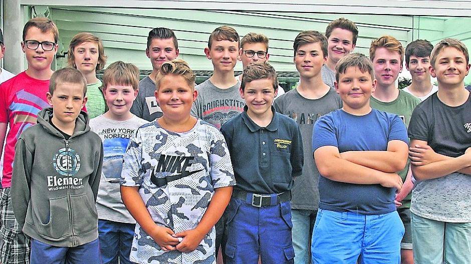  Eine muntere Truppe: der Tellschützenzug der Bruderschaft. 