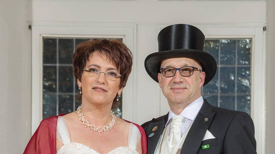 Minister Hubertus Wuttke mit seiner Ehefraus Andrea. Foto: Peter van Bohemen