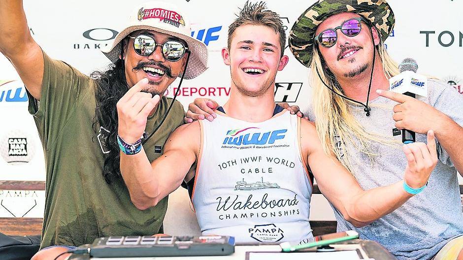 Gut drauf: Max Milde freut sich über sein Bomben-Ergebnis in Buenos Aires.