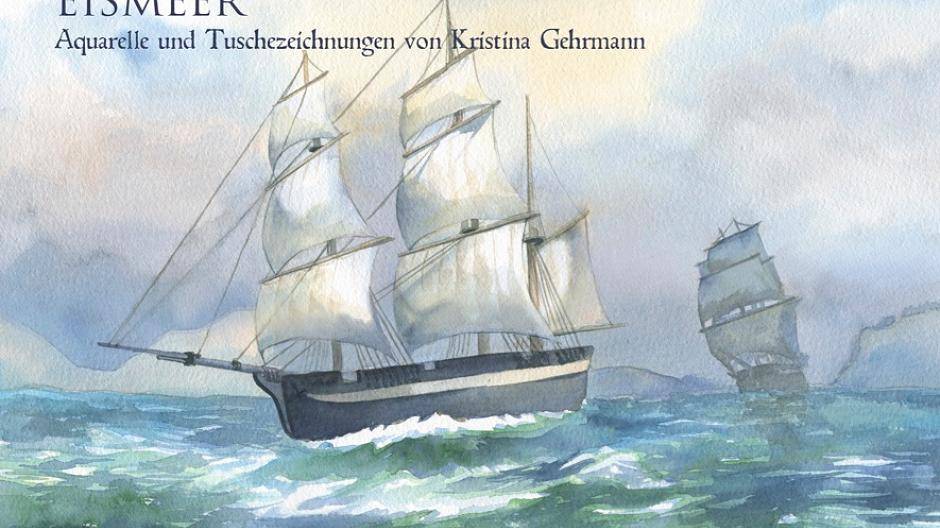  „Eismeer“ ist der Titel der Künstlerin Kristina Gehrmann, die ihre Werke im Kunstkabinett Mönter ausstellt. 