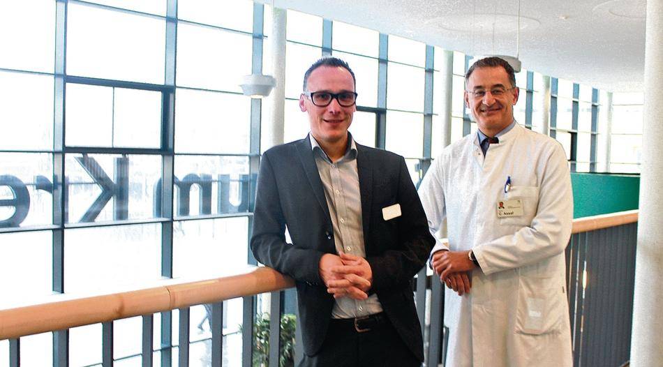  Klinikgeschäftsführer Alexander Holubars hat die Einrichtung und Zertifizierung des HOZ gefördert, Chefarzt PD Dr. Chalid Assaf leitet das Zentrum. 