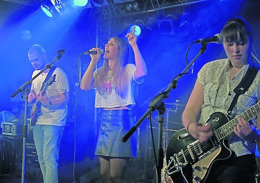 Die Band „Bakali“ beim Vorrundenauftritt im Jahr 2018 in der Rockschicht.