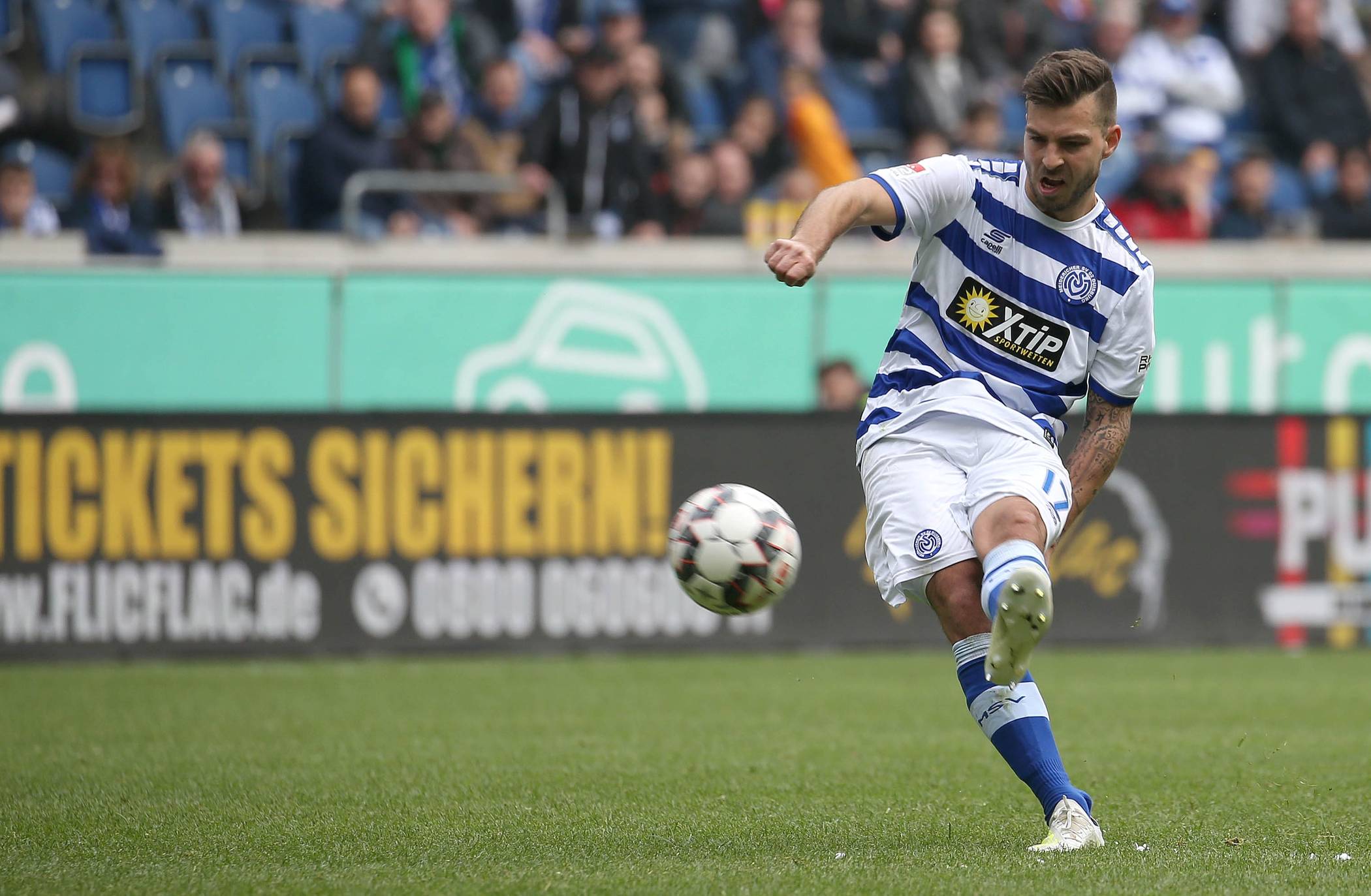  Kevin Wolze traf für den MSV zum 2:2-Endstand 