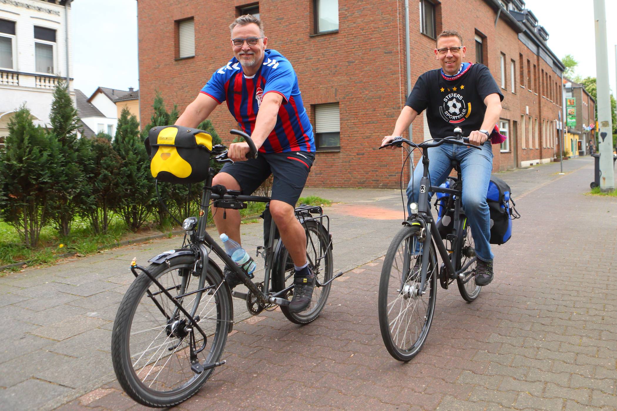 Georg Kothen (links) und Stefan Steiners starten ihre Tour in der kommenden Woche.