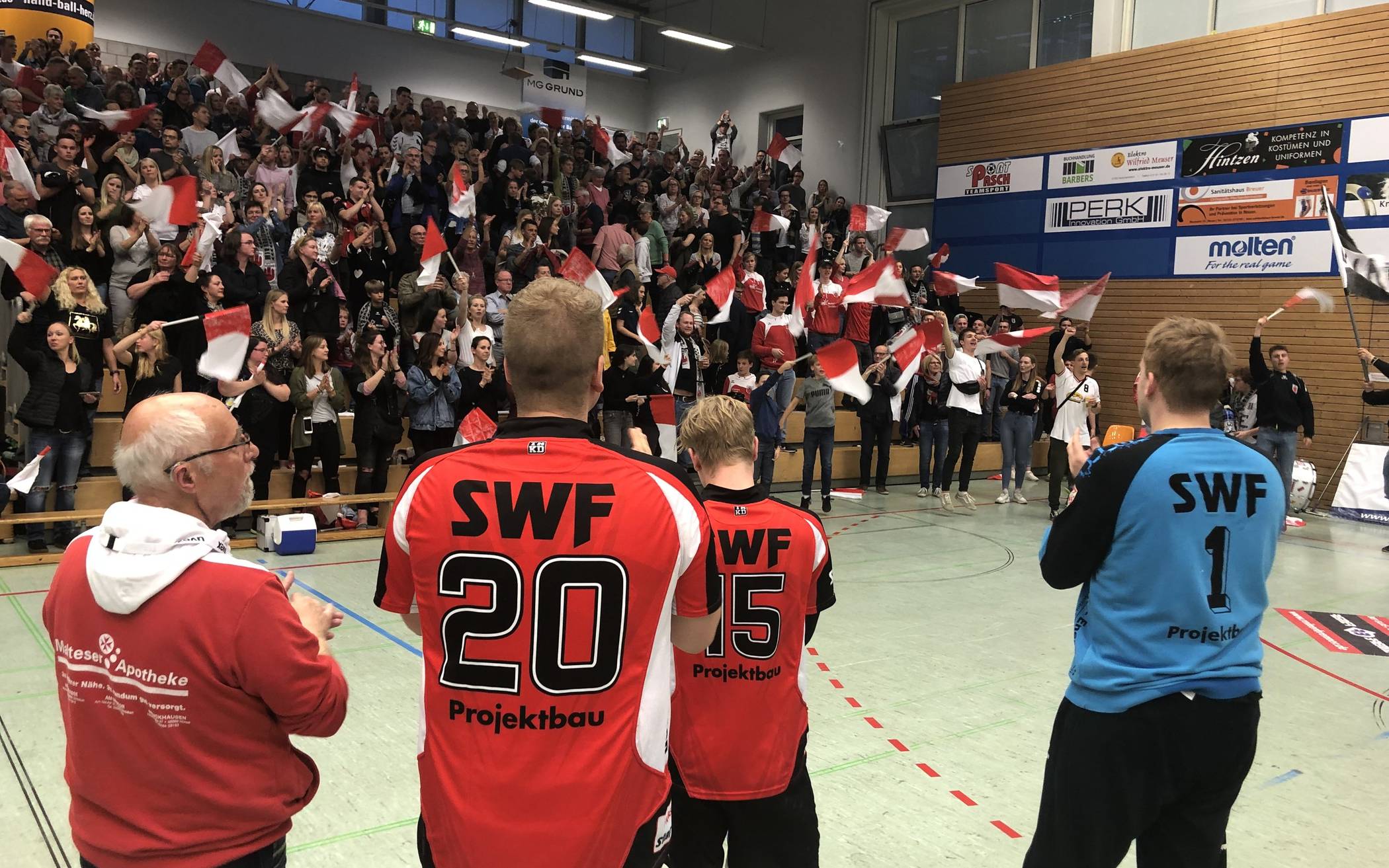 Kurz nach Abpfiff in Korschenbroich war