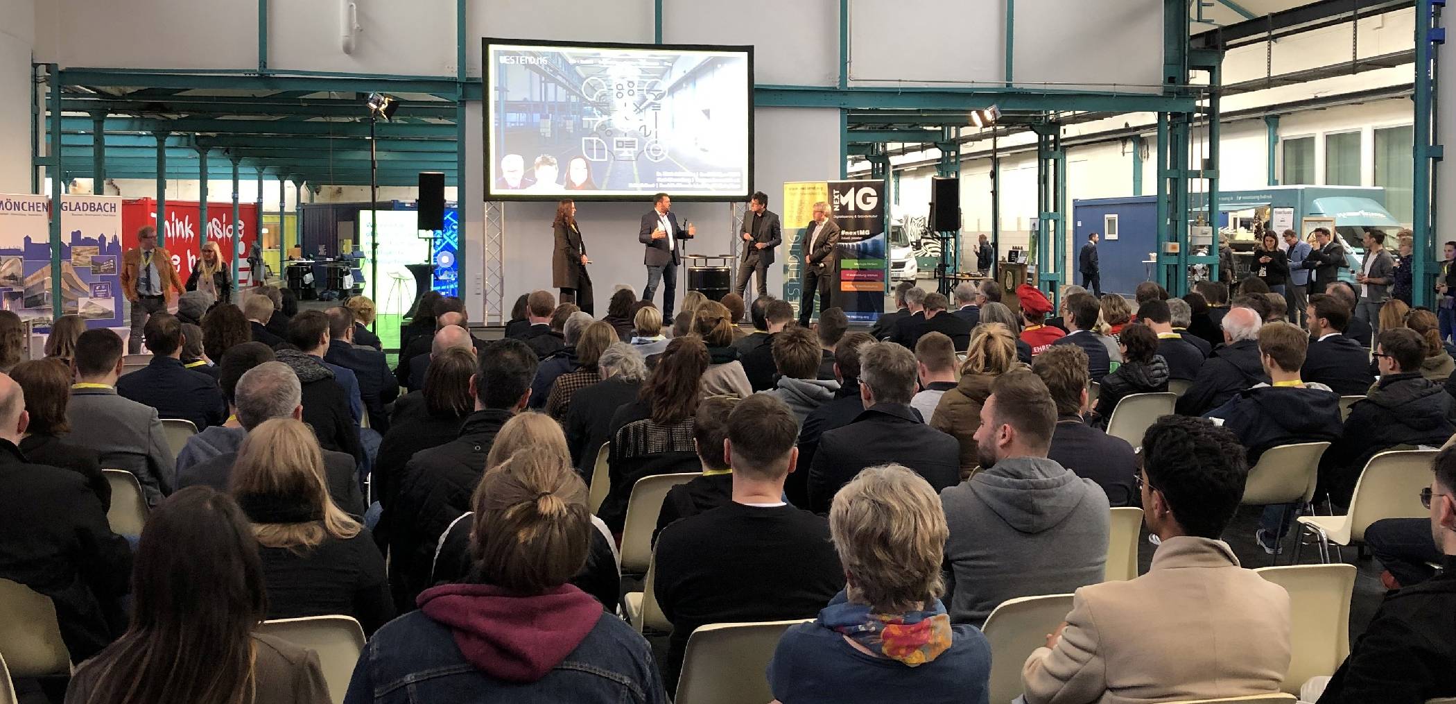 Start frei für das Westend.MG im SMS Businesspark an der Blumenberger Straße. Hier entsteht ein zentraler Ort für eine innovative Gründerszene.