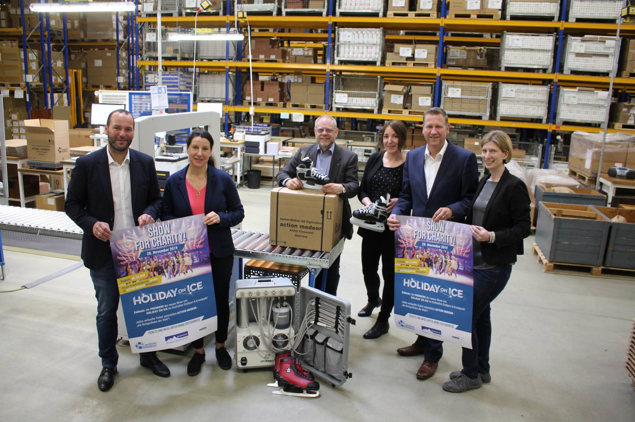 Eissport- und Eventpark kooperiert mit action medeor: Eine „Charity“ auf glattem Eis