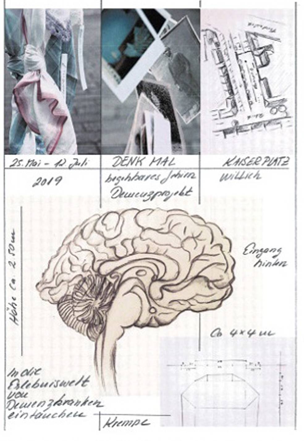  Der Erlebnisraum „Gehirn“ auf dem Kaiserplatz steht im Fokus der Projektwochen. 