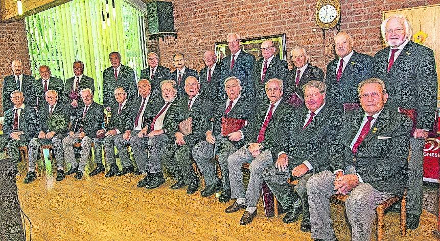 Der Männerchor hier bei einem Auftritt im Seniorenheim.