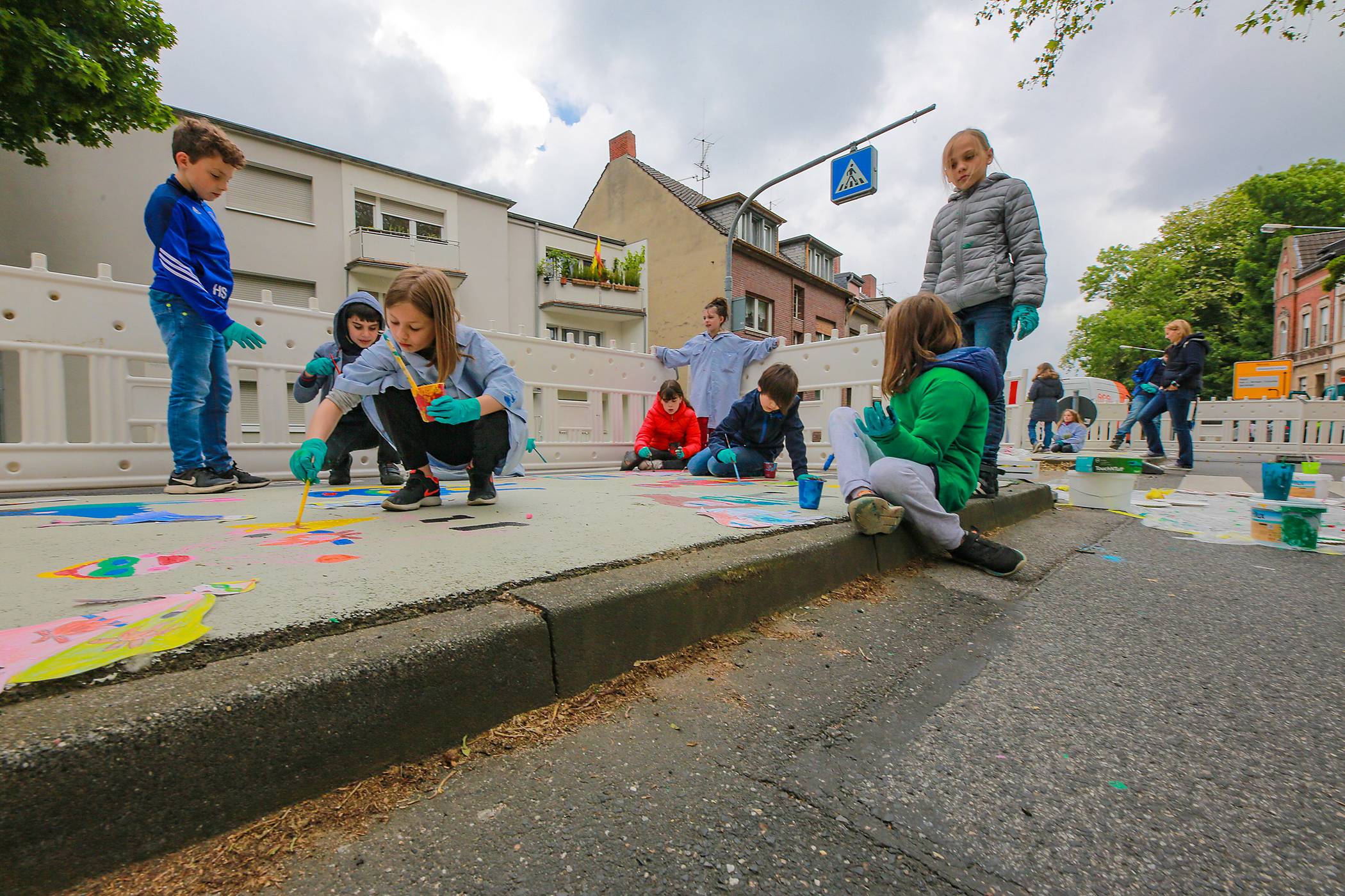  Grundschule Bell und mags gestalten Mittelinseln um 